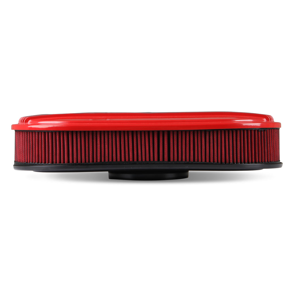 Vintage-Series-Oval-Air-Cleaner---Gloss-Red-Machined