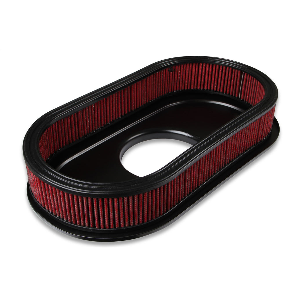 Vintage-Series-Oval-Air-Cleaner---Gloss-Red-Machined