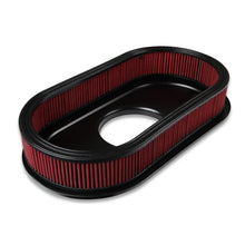 Load image into Gallery viewer, Vintage-Series-Oval-Air-Cleaner---Gloss-Red-Machined