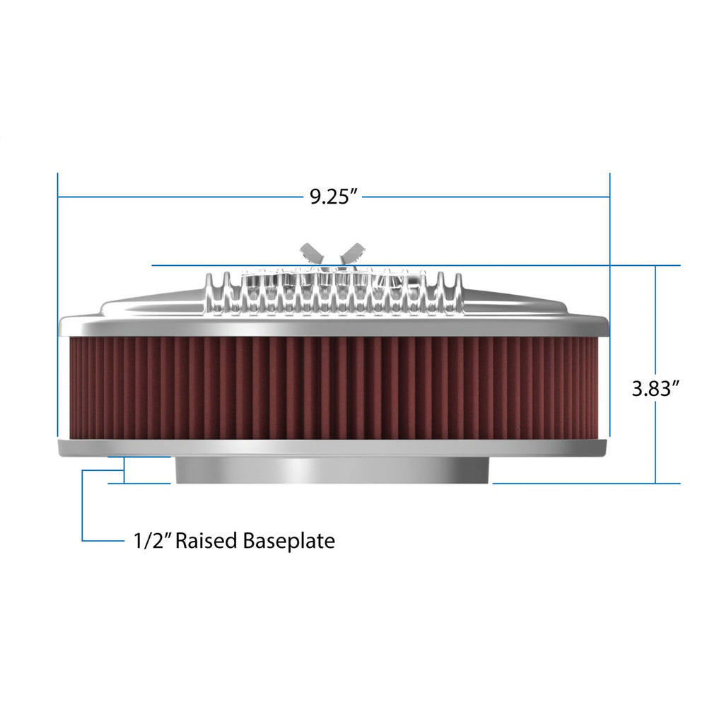 Vintage-Series-Oval-Air-Cleaner---Polished