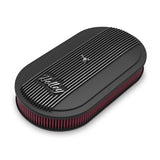 Holley 120-402  Vintage Series Oval Air Cleaner - Satin Black Machined