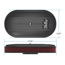 Load image into Gallery viewer, Vintage-Series-Oval-Air-Cleaner---Satin-Black-Machined