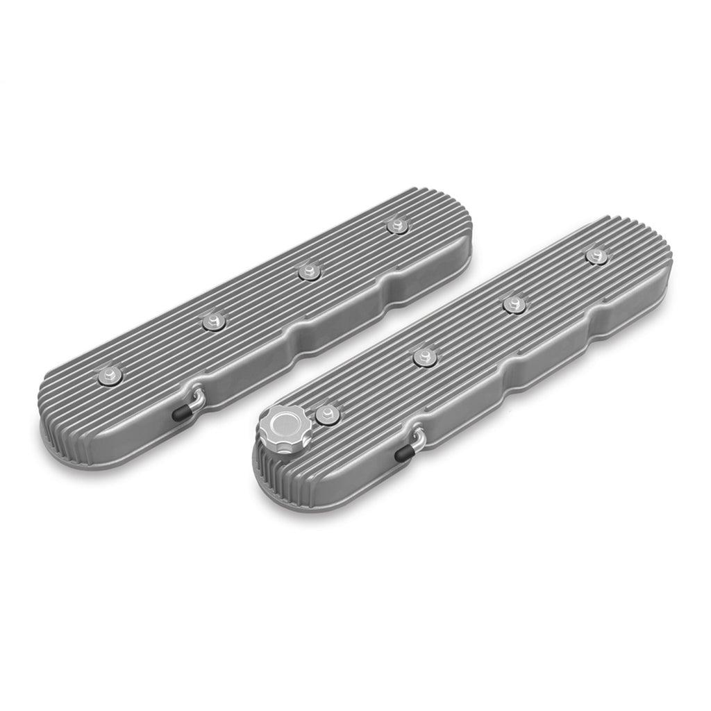 Vintage-Series-Tall-Ls-Finned-Valve-Covers---Natural-Cast
