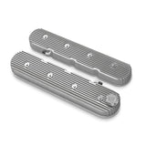 Holley 241-138 Vintage Series Tall LS Finned Valve Covers - Natural Cast