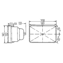 Load image into Gallery viewer, Vision-Plus-8In-X-6In-Sealed-Beam-Conversion-Headlamp-Kit-(Legal-In-Us-For-Motorcylces-Only)