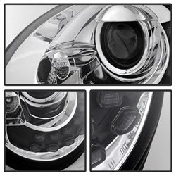 Volkswagen-Beetle-1998-2005-Projector-Headlights-Drl-Chrome-Pro-Yd-Vb98-Drl-C