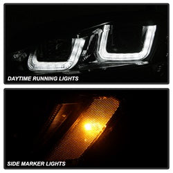 Volkswagen-Golf-Vii-14-16-Projector-Headlights-Drl-Led-Blk-Stripe-Blk-Pro-Yd-Vg15-Blk-Drl-Bk