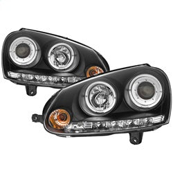 Volkswagen-Gti-06-09Jetta-06-09-Halogen-Model-Only---Led-Halo-Drl-Black-Pro-Yd-Vg06-Hl-Bk