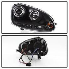 Load image into Gallery viewer, Volkswagen-Gti-06-09Jetta-06-09-Halogen-Model-Only---Led-Halo-Drl-Black-Pro-Yd-Vg06-Hl-Bk
