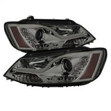 SPYDER 5073655 Projector Headlights - Light Tube - DRL - Smoke