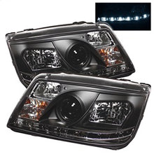 Load image into Gallery viewer, Volkswagen-Jetta-99-05-Projector-Headlightsdrl-Blk-Pro-Yd-Vj99-Drl-Bk