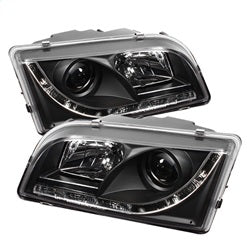 Volvo-S40-97-03-Projector-Headlights-Drl-Black-High-H1-Low-H1-Pro-Yd-Vos4097-Drl-Bk