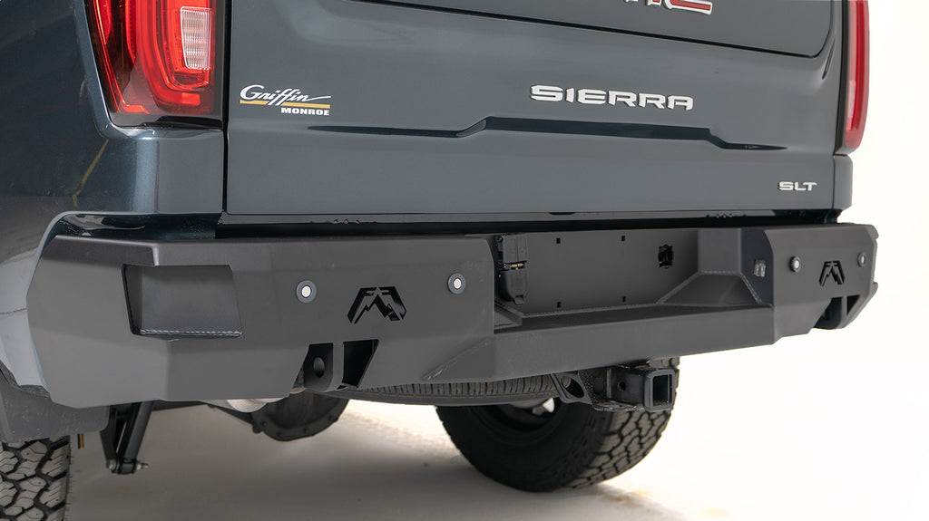 Fab Fours CS19-W4050-1 Premium Rear Bumper for Select Chevrolet Silverado 1500, Chevrolet Silverado LTD, Chevrolet Suburban, GMC Sierra 1500, GMC Sierra Limited