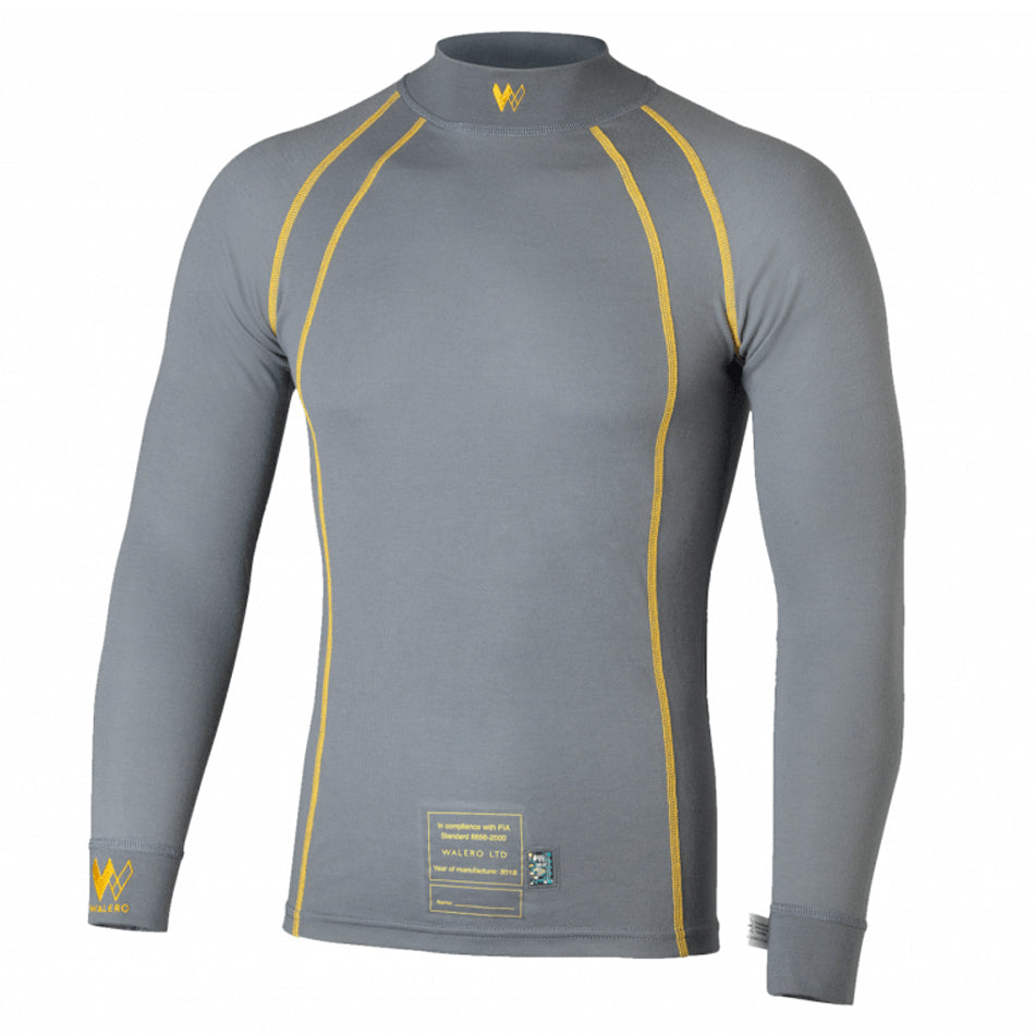 WALERO 400017CGXL Base Layer Top X-Large SFI3.3 & FIA Cool Grey