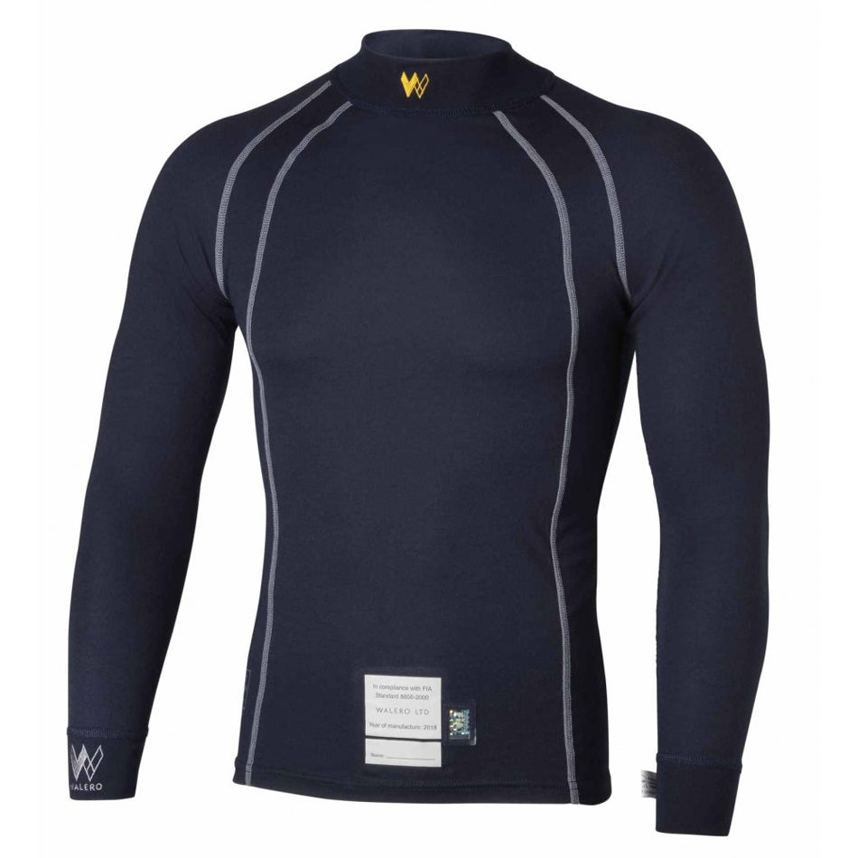 WALERO 400017PTXXXL Base Layer Top XXX-Large SFI3.3 & FIA Petrol Blue