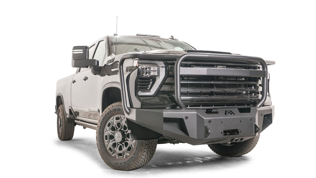 Fab Fours CH24-A6150-B Premium Winch Front Bumper for Select Chevrolet Silverado HD, Chevrolet Silverado HD