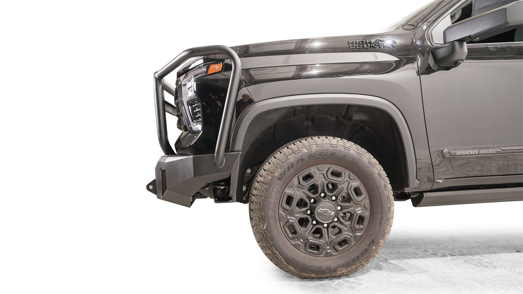 Fab Fours CH24-A6150-B Premium Winch Front Bumper for Select Chevrolet Silverado HD, Chevrolet Silverado HD