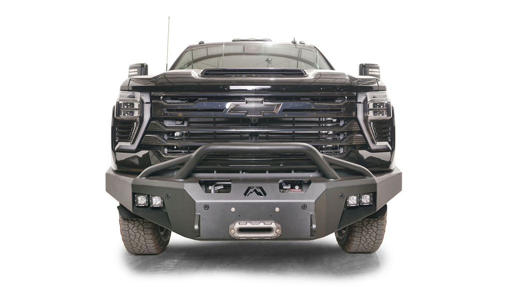 Fab Fours CH24-A6152-1 Premium Winch Front Bumper for Select Chevrolet Silverado HD, Chevrolet Silverado HD