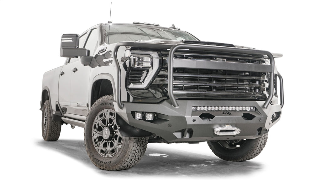 Fab Fours CH24-X6150-1 Matrix Front Bumper for Select Chevrolet Silverado HD, Chevrolet Silverado HD