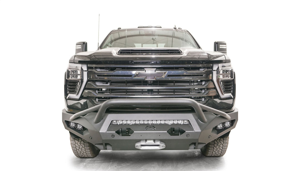 Fab Fours CH24-X6152-B Matrix Front Bumper for Select Chevrolet Silverado HD, Chevrolet Silverado HD