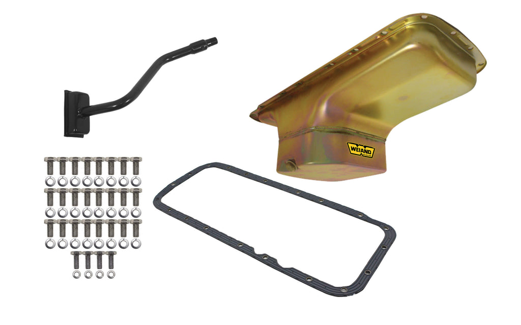 WEIAND 5031WND 7qt Oil Pan Kit BBM B/RB Zinc Finish Center Sump