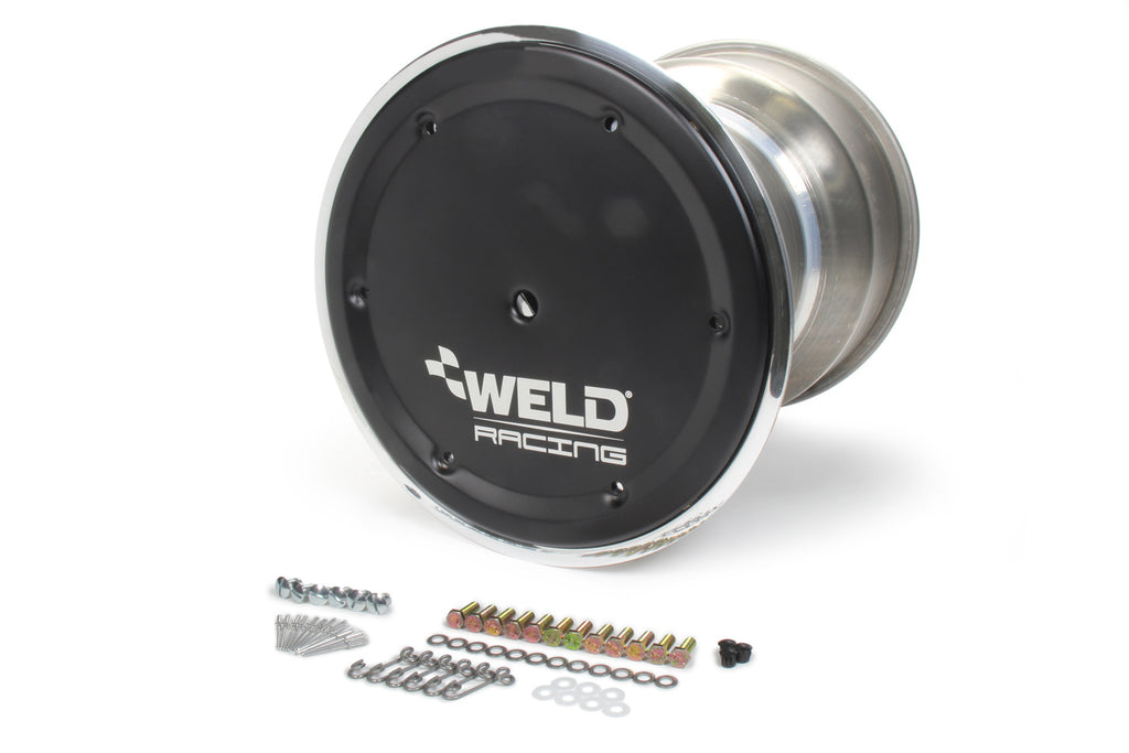 WELD RACING 735B-51855BC-6 15x18 42 Spline 5in BS Bead-Loc w/Cover BLK Cen