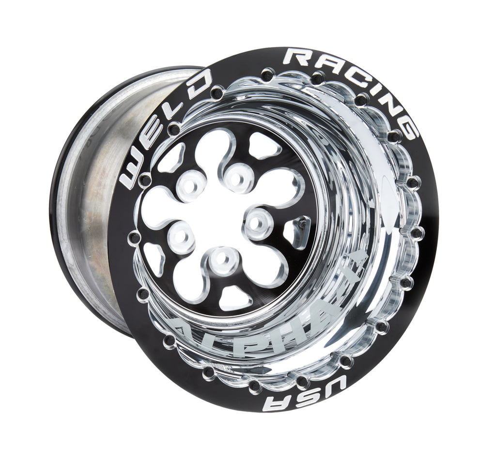 WELD RACING 83B-512276MB 15x12 Blk Alpha-1 Wheel 5x4.750BP 3in BS Blk DBL