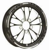 WELD RACING 84B-15204 V-Series Frnt Drag Wheel Blk 15x3.5 5x4.5BC 1.75b