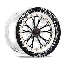 Load image into Gallery viewer, WELD RACING 84B-512212MB V-series Drag Wheel Blk 15x12 5x4.5 BC 6.0 BS