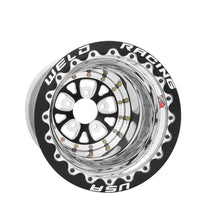 Load image into Gallery viewer, WELD RACING 84B-514280CB V-Series Drag Wheel Blk 15x14 5x4.75 BC 5.0 BS