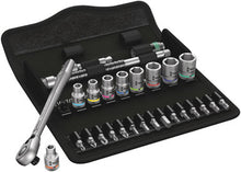 Load image into Gallery viewer, Wera Tools 05004021001 Zyklop Imperial Metal Ratchet Set w/Switch Lever, 1/4&quot; Drive, 28 pieces