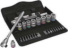 Load image into Gallery viewer, Wera Tools 05004048001 Zyklop Metric Metal Ratchet Set w/Switch Lever, 3/8&quot; Drive, 29 pieces