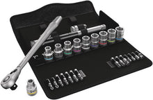 Load image into Gallery viewer, Wera Tools 05004078001 Zyklop Metric Metal Ratchet Set w/Switch Lever, 1/2&quot; Drive, 28 pieces