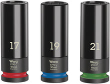 Load image into Gallery viewer, Wera Tools 05004595001 1/2&quot; DR Impaktor 3-Piece Socket Set, 17mm, 19mm, 21mm - 6 Pt.