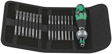 Wera Tools 05051040001 17pc Kompakt Screwdriver w/Bits Set