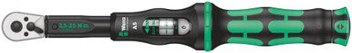 Wera Tools 05075604001 Click-Torque 1/4" Drive Torque Wrench w/Reversible Ratchet, 2.5-25 Nm