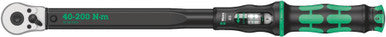 Wera Tools 05075622001 Click-Torque 1/2" Drive Torque Wrench w/Reversible Ratchet, 40-200 Nm