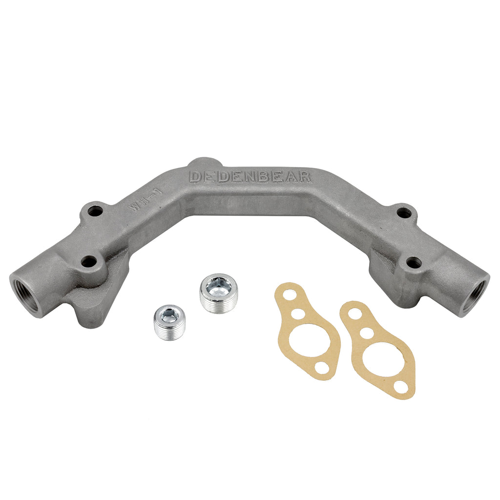 Dedenbear WH1 WATER HEADER, SMALL BLOCK CHEVY