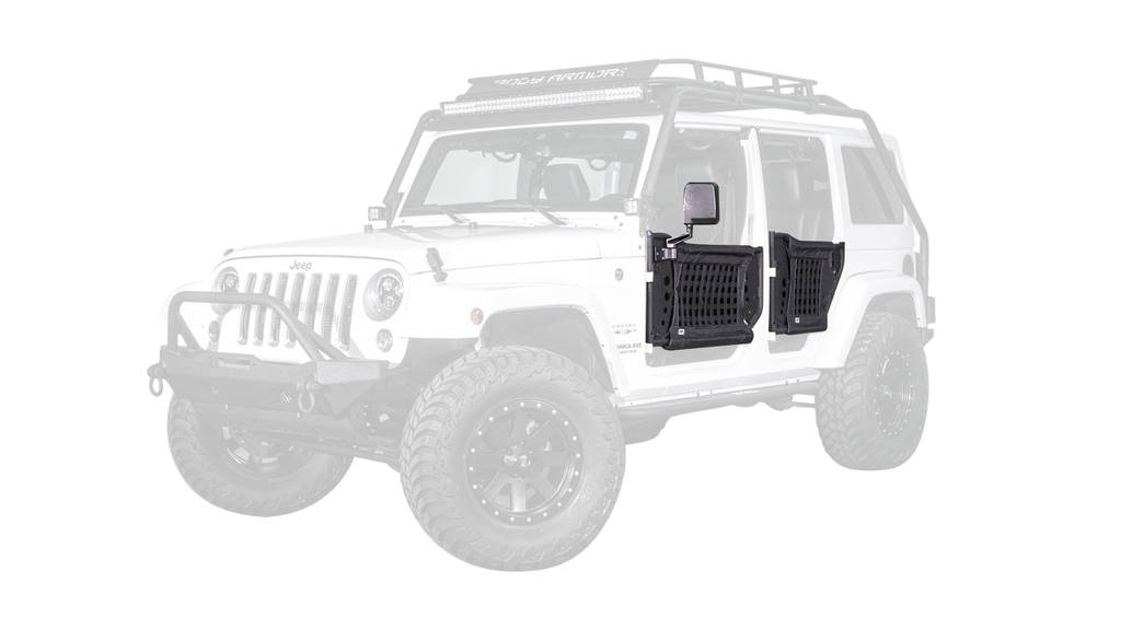 Body Armor 4x4 JK-6140 Traildoors Rear, Pair for Select Jeep Wrangler, Jeep Wrangler JK