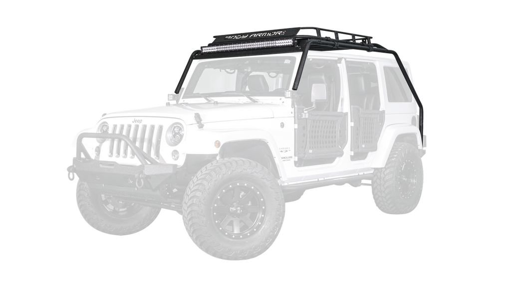 Body Armor 4x4 JK-6126 Windshield Light Bar for Select Jeep Wrangler, Jeep Wrangler JK