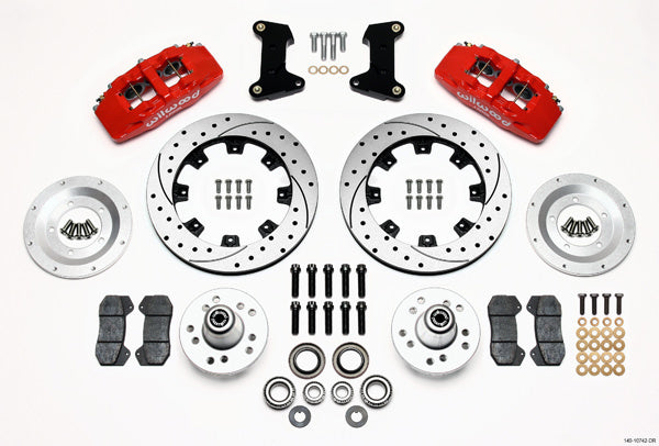 WILWOOD 140-10742-DR Front Disc Brake Kit 74- 78 Mustang 12.19 Drilled