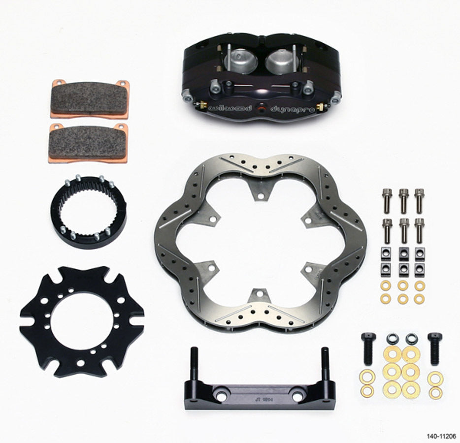 WILWOOD 140-11206 Rear Inboard Sprint Kit w/10.5in Scalloped Rotor