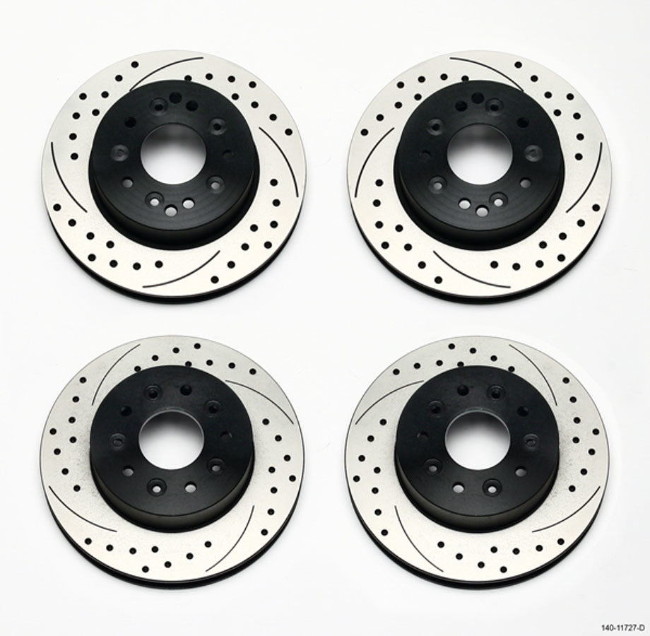 WILWOOD 140-11727-D Rotor Kit Frt & Rear C2 C3 Corvette 1PC Rotor