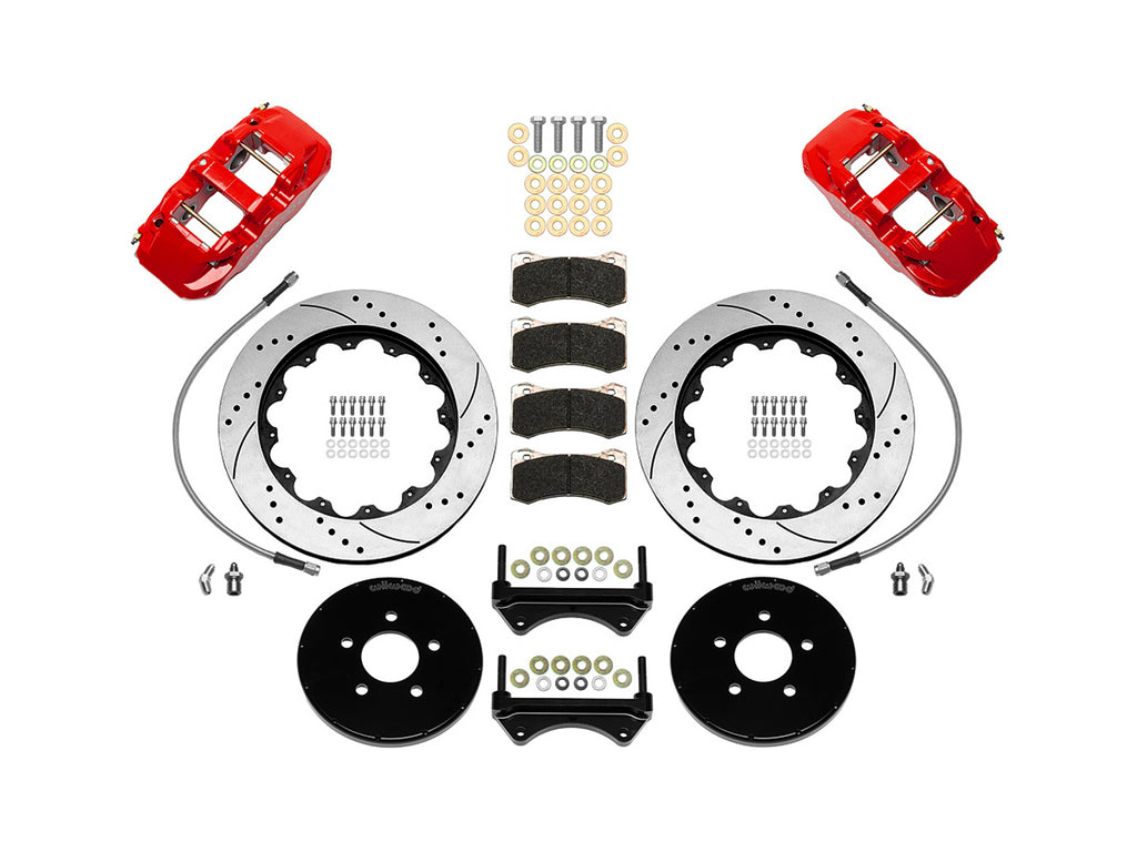 WILWOOD 140-16403-DR Brake Kit Front 94-04 Mustang 5 Lug Aero 6