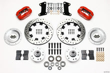 Load image into Gallery viewer, WILWOOD 140-7675-DR Front Brake Kit 67-72 Camaro Nova Red Calipers