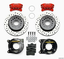 Load image into Gallery viewer, WILWOOD 140-9315-DR Brake Kit Rear GM 12 Bolt Drilled Red