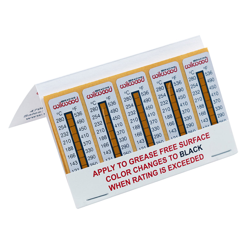WILWOOD 400-15671 Temperature Measuring Indicator Strips 10pk