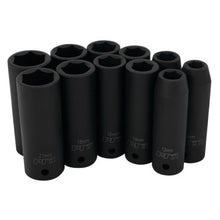 Load image into Gallery viewer, Performance Tool M591DB 11 pc. 1/2" Dr. Metric DW Impact Sockets