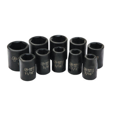 Performance Tool M592DB 10 pc. 1/2" Dr. SAE Impact