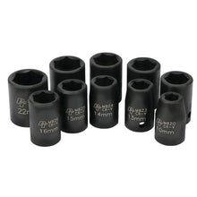 Load image into Gallery viewer, Performance Tool M593DB 10 pc. 1/2" Dr. Metric Impact Socket Set
